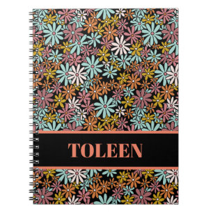 Personalised Colourful Pattern Notebook