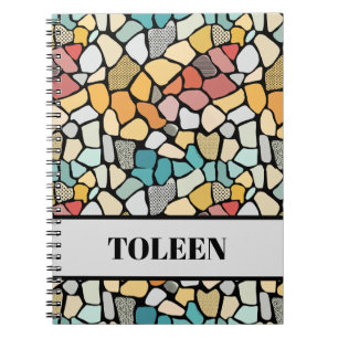 Personalised Colourful Pattern Notebook