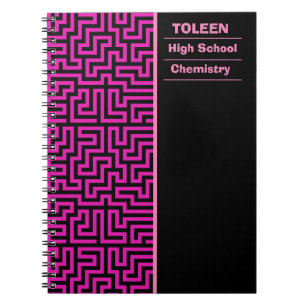 Personalised Colourful Pattern Notebook