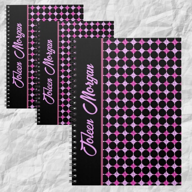 Personalised Colourful Pattern                  Notebook (Creator Uploaded)