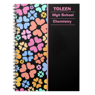 Personalised Colourful Pattern Notebook