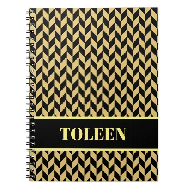 Personalised Colourful Pattern                 Notebook (Front)