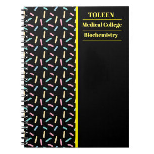 Personalised Colourful Pattern Notebook