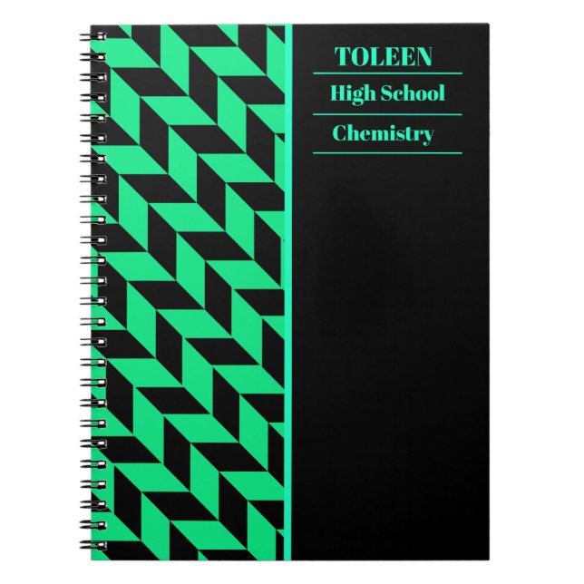 Personalised Colourful Pattern                  Notebook (Front)