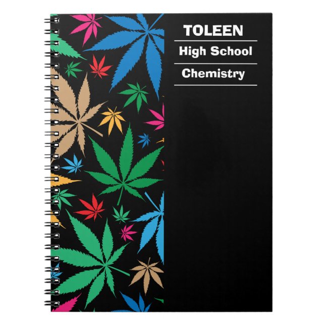 Personalised Colourful Pattern                  Notebook (Front)