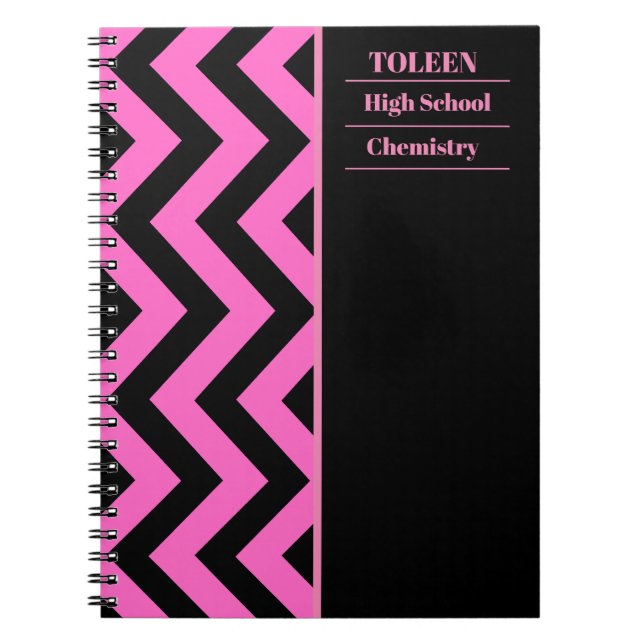 Personalised Colourful Pattern                  Notebook (Front)