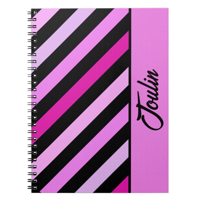 Personalised Colourful Pattern                  Notebook (Front)