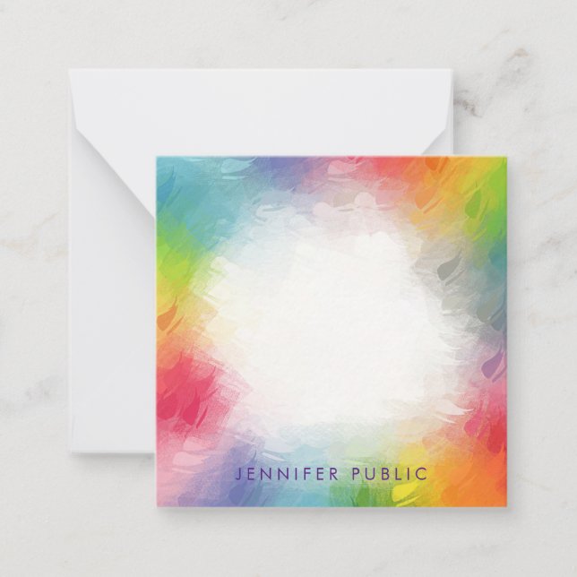 Personalised Colourful Script Monogram Template (Front)