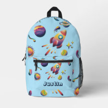 Personalised Colourful Space Planets Back to Schoo