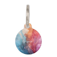 Personalised Colourful Sunset on Sea Alcohol Ink