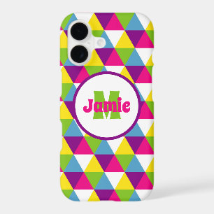 Personalised Colourful Triangles Pattern