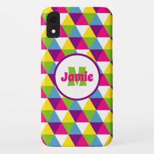 Personalised Colourful Triangles Pattern Case-Mate iPhone Case