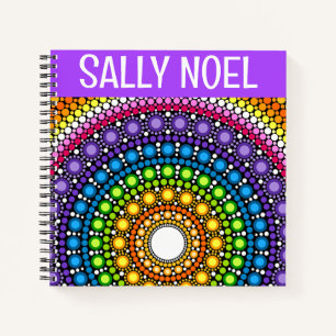 Personalised colourful tropicalnotebook notebook