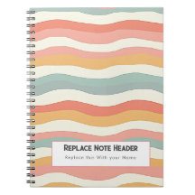 Personalised Colourful Wave Patterned