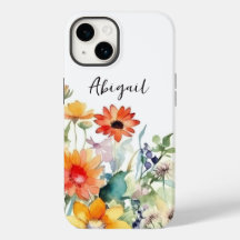 Personalised Colourful Wildflowers Vibrant Flower