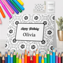 Personalised Colouring Greeting Card (06)