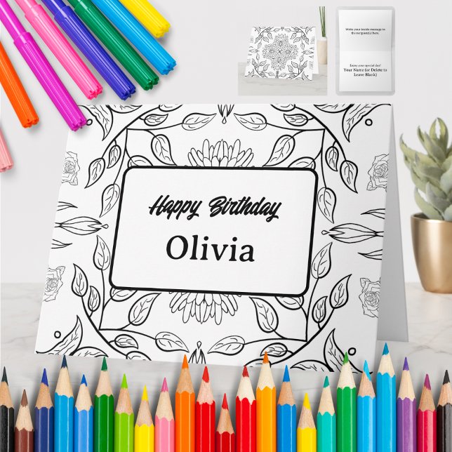 Personalised Colouring Greeting Card (38) (Creator Uploaded)