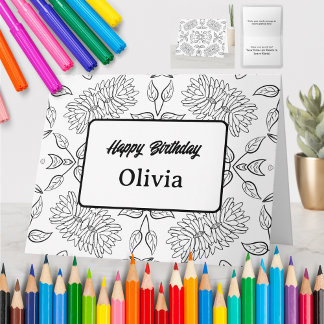 Personalised Colouring Greeting Card (49)