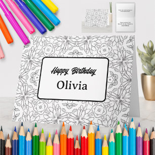 Personalised Colouring Greeting Card (62)