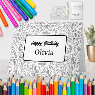 Personalised Colouring Greeting Card (62)