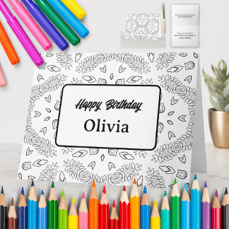 Personalised Colouring Greeting Card (64)