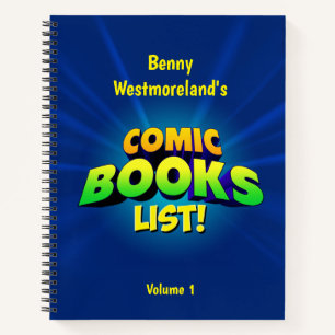 Personalised Comic Book List