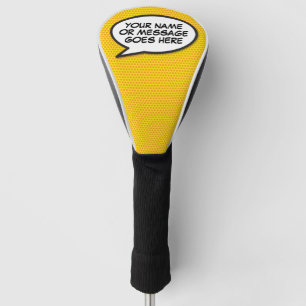 Personalised Comic Book Speech Bubble Golf Head Cover