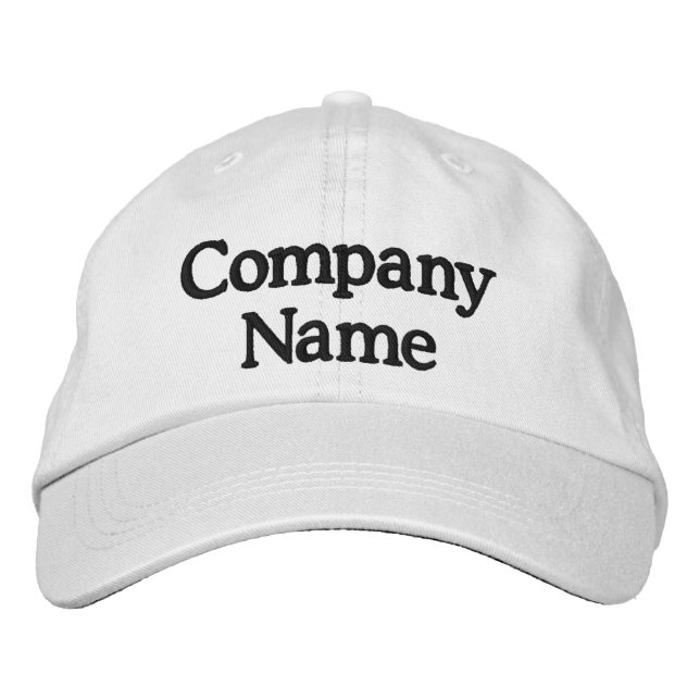 Personalised Company Adjustable Hat (Front)
