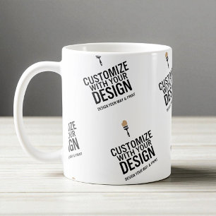 Personalised Company Branded Custom Minimalist Coffee Mug