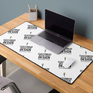 Personalised Company Branded Custom Minimalist  Desk Mat