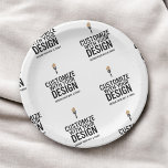 Personalised Company Branded Custom Minimalist  Paper Plate<br><div class="desc">Serve up style at your next event with these Personalised Company Branded Custom Minimalist Paper Plates, designed to feature your logo, business name, or message in a sleek, modern layout. Ideal for corporate gatherings, office parties, catered events, product launches, or branded celebrations, these high-quality disposable plates blend function with polished...</div>