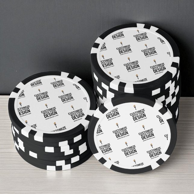 Personalised Company Branded Custom Minimalist  Poker Chips (Creator Uploaded)