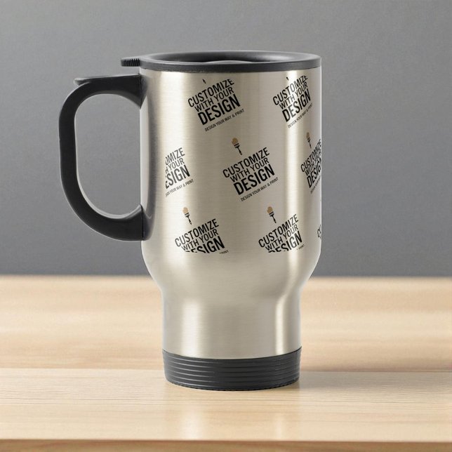 Personalised Company Branded Custom Minimalist  Travel Mug (Creator Uploaded)