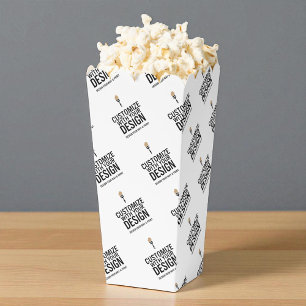Personalised Company Branded Custom Popcorn Favour Box