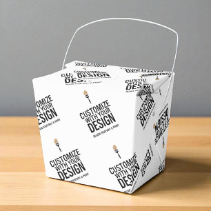 Personalised Company Branded Custom Take Out  Favour Box