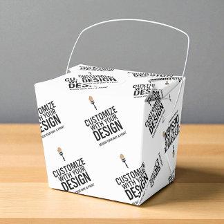Personalised Company Branded Custom Take Out  Favour Box