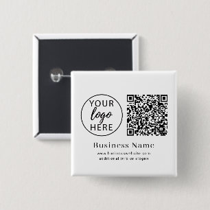 Personalised Company Branding Logo Scan 15 Cm Square Badge