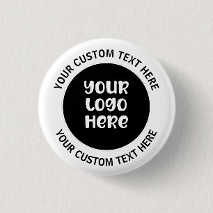 Personalised Company Branding Promotional  3 Cm Round Badge