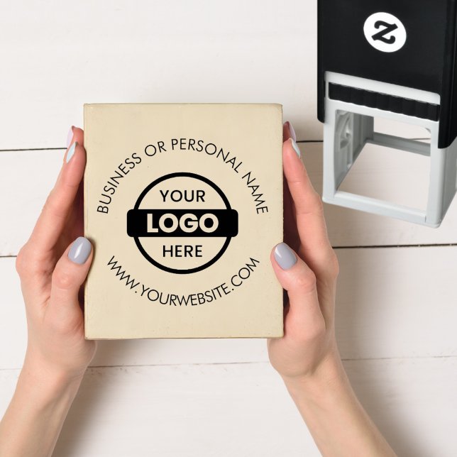 Personalised Company Business Logo Name Address Self-inking Stamp (Creator Uploaded)