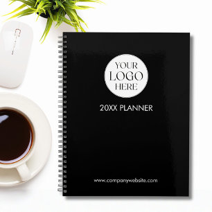 Personalised Company Business Logo Template Black Planner