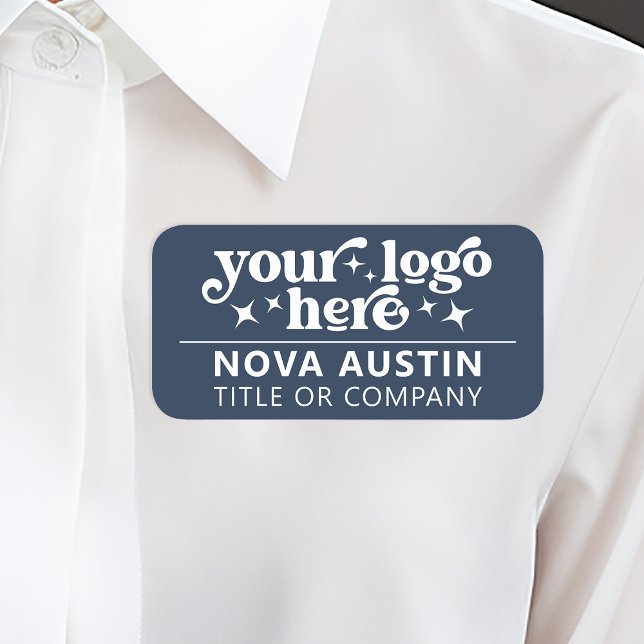 Personalised Company Employee Name Tag With Logo (Creator Uploaded)
