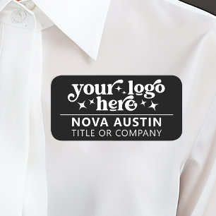 Personalised Company Employee Name Tag With Logo