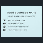 Personalised Company Info Business Promotion Flyer<br><div class="desc">Custom Colours and Font - Flyers with Your Company Info Promotional Business Personalised Text - Name Professional Design Customisable Flyer Gift - Add Your Business Name - Company / Business Sector - Industry / Phone / E-mail / Website - Facebook - Contact Information / more - Choose / Add Your...</div>