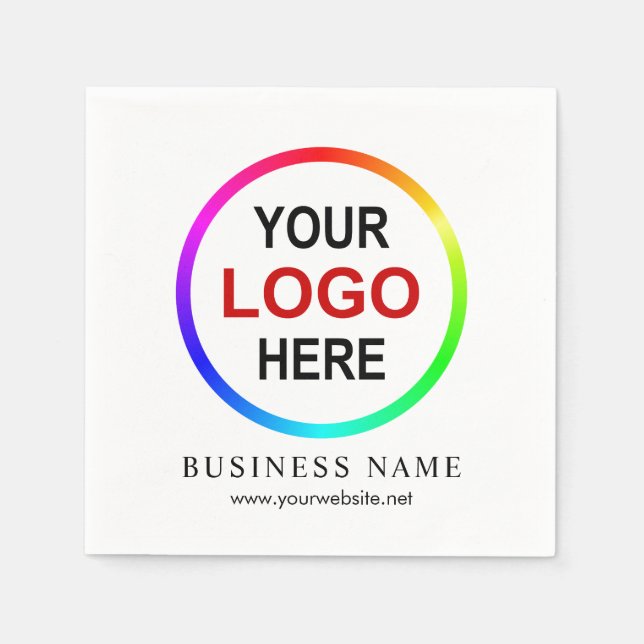 Personalised company logo napkin (Front)