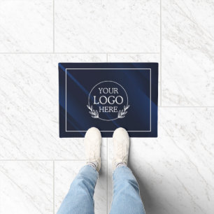 Personalised Company Welcome Mat with  Logo Here