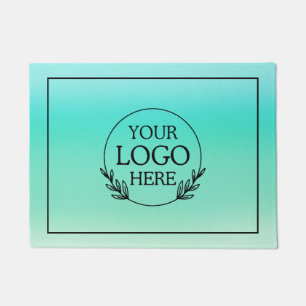 Personalised Company Welcome Mat with  Logo Here