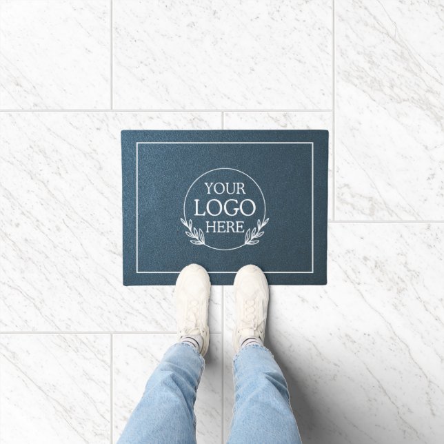 Personalised Company Welcome Mat with  Logo Here (Indoor)