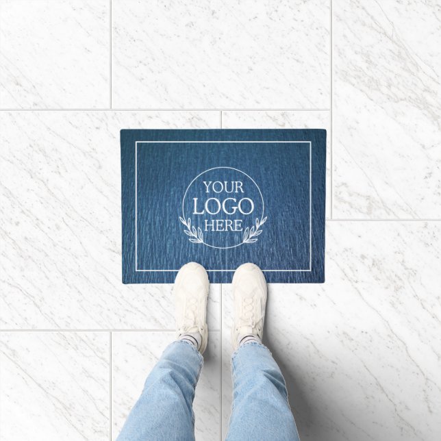 Personalised Company Welcome Mat with  Logo Here (Indoor)