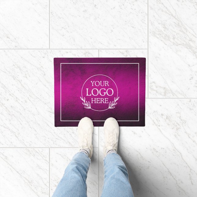 Personalised Company Welcome Mat with  Logo Here (Indoor)