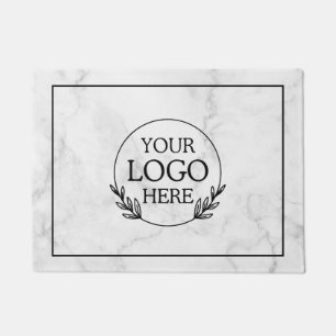 Personalised Company Welcome Mat with  Logo Here